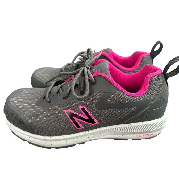 New Balance Logic composite safety toe Widlogigr-b 9.5 B Acteva excellent - Picture 3 of 12
